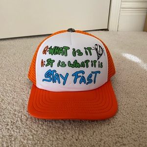 Chrome Hearts Matty Boy Sex Records Stay Fast Trucker Hat